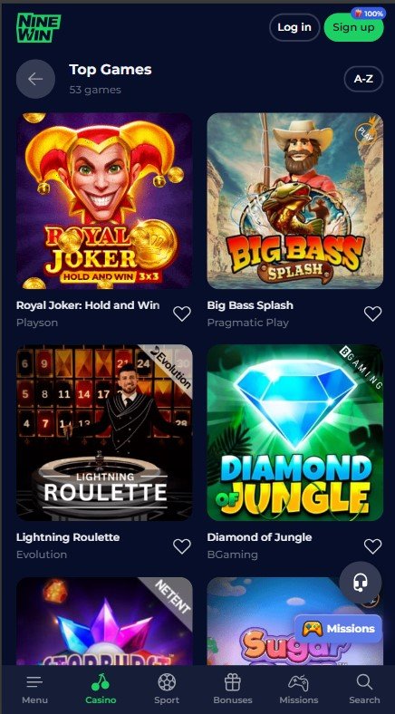 Ninewin casino login in United Kingdom